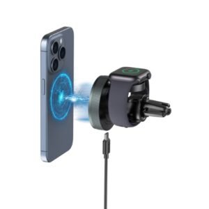 Cargador Inalámbrico Magnético 2 en 1 para Auto – Carga Rápida - Para Teléfonos y iWatch - Imagen 7
