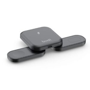 Cargador Inalámbrico 3 en 1 Plegable con Base Magnética – Para teléfonos, iWatch y auriculares - Imagen 9
