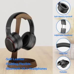 Auriculares Inalámbricos Over-Head Budi – Sonido Envolvente y Comodidad Todo el Día - Imagen 5