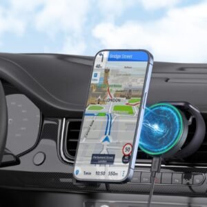Cargador Inalámbrico Magnético 2 en 1 para Auto – Carga Rápida - Para Teléfonos y iWatch