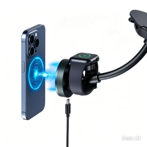 Cargador Inalámbrico Magnético 2 en 1 para Auto – Carga Rápida - Para Teléfonos y iWatch - Imagen 1