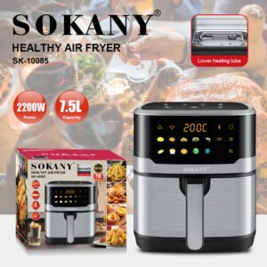 Freídora Sin Aceite Air Fryer Sokany Convección 7.5l - Imagen 2