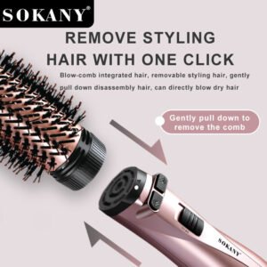 Cepillo Secador de pelo Rotativo Sokany