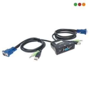 KVM para 2 PC | VGA y USB | c/Audio | Manhattan - Imagen 1
