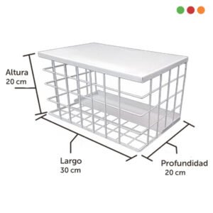 Seg. Rejilla / Protector de ACERO p/CCTV 20x30x20 | Blanca | 3430- PROTECTM - Imagen 2