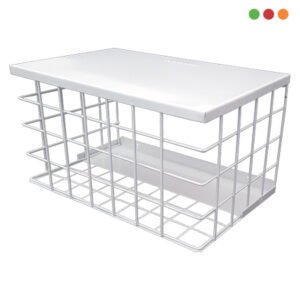 Seg. Rejilla / Protector de ACERO p/CCTV 20x30x20 | Blanca | 3430- PROTECTM - Imagen 1