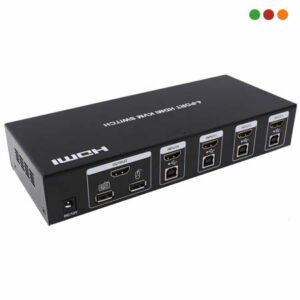 KVM para 4 PC | HDMI y USB | c/Audio | Anbyte - Imagen 1