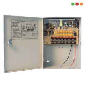 Seg. CCTV | Fuente AC/DC RESPALDO 12V 180w 15A - 18 Ch / Llave | Anbyte - Imagen 1