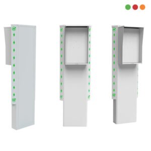 TOTEM CARGADOR ELEC. PROTECTOR | Alto: 45 / Prof: 20cm | Negro | 450G - PROTECTM - Imagen 2