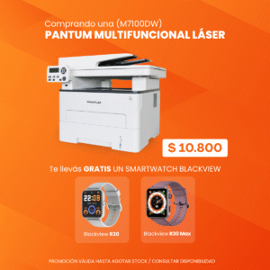 Multifuncional láser monocromática Pantum M7100DW - Dúplex - Wi-Fi - Imagen 1