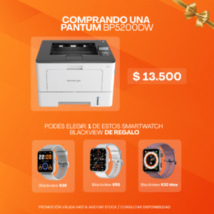 Impresora láser monocromática Pantum BP5200DW Wi-Fi dúplex automática A4 - Elite Pro Series - Imagen 1