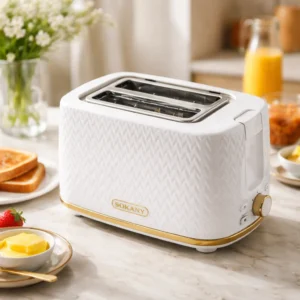 Tostadora Sokany Con Bandeja Recogedor Potencia 780w Blanco - Imagen 7