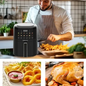 Freidora Sin Aceite Sokany 5l Panel Tactil Negro - Imagen 5
