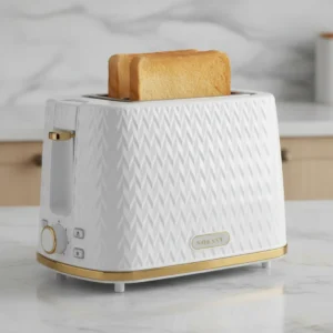 Tostadora Sokany Con Bandeja Recogedor Potencia 780w Blanco - Imagen 4