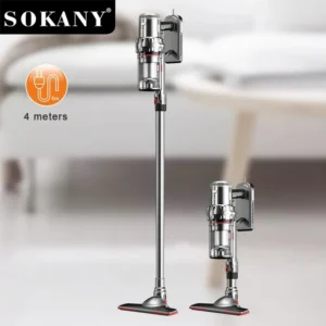 Aspiradora Ciclónica Sokany Turbo Polvo Y Ácaros Gris - Imagen 1