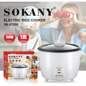 Arrocera Multifunción Sokany 1.8l Cocina Fácil Y Rápido Blanco 50/60 Hz - Imagen 3