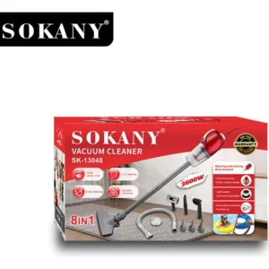 Aspiradora Sokany 8 En 1 Succión Y Soplado 3.600w Rojo - Imagen 2