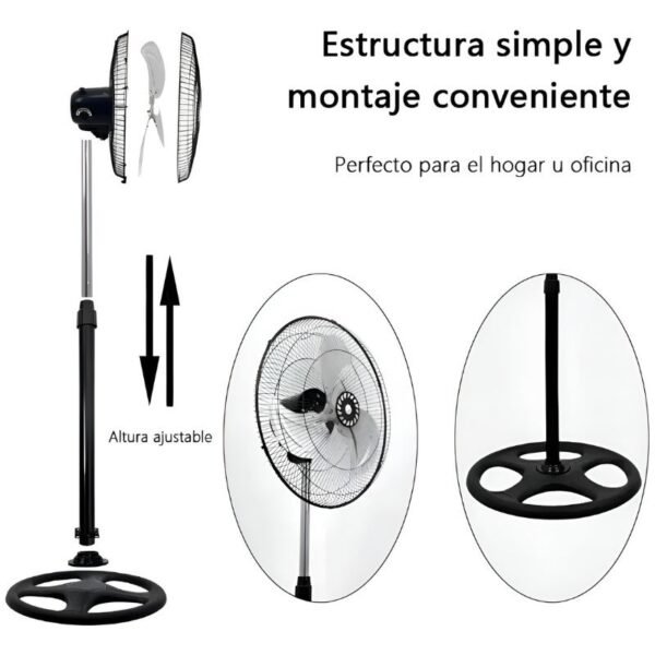 Ventilador De Pie Oscilante Sokany