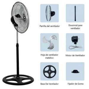 Ventilador De Pie Oscilante Sokany