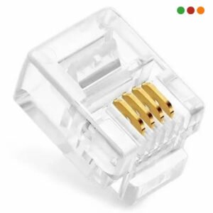 Conector / Ficha RJ9/ Pack x 1000 | Anbyte - Imagen 1