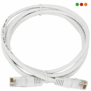 Patch Cat6  0,45 m  CCA Bañado en cobre Blanco | Anbyte