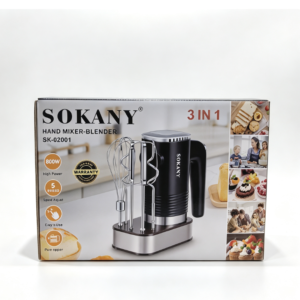 Batidora de Mano 3 en 1 Sokany SK-02001: Potencia y versatilidad en tu cocina - Imagen 1